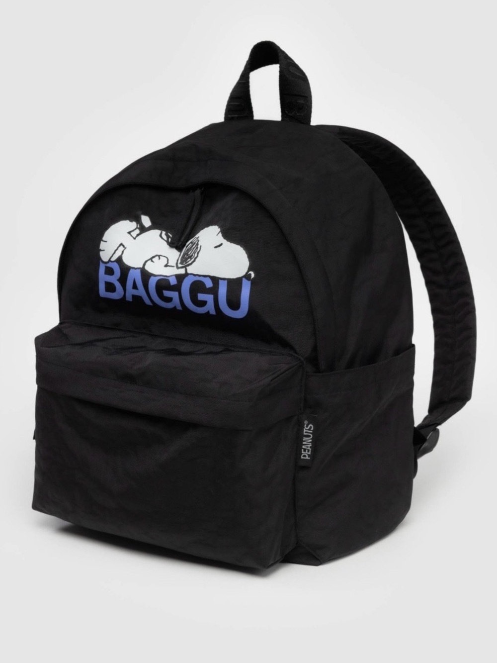 BAGGU x Peanuts Snoopy Medium Nylon Backpack Black